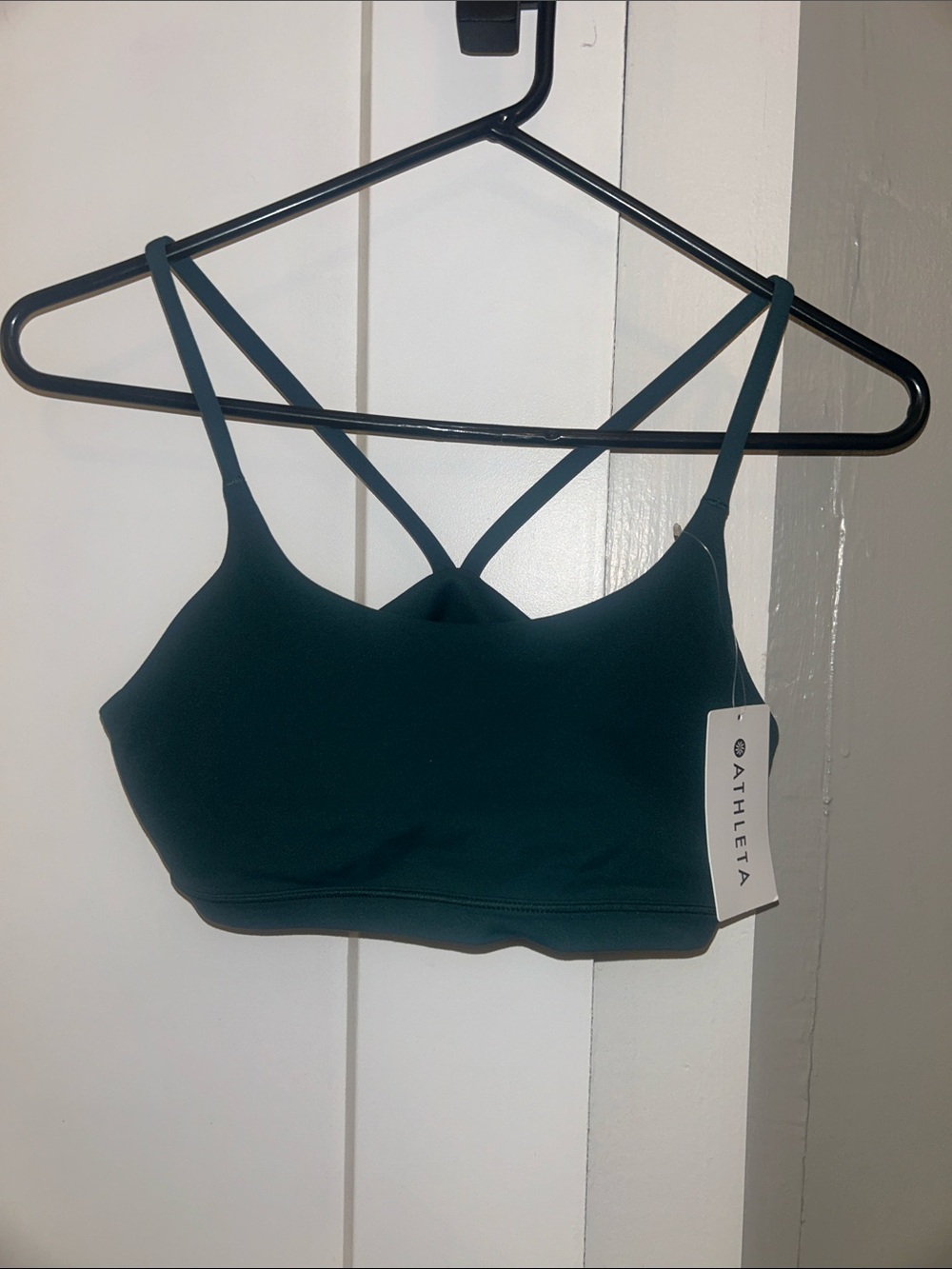 NWT Athleta Transcend Scoop Bra Hunter Green - Small